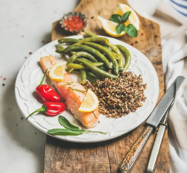 healthy-protein-rich-dinner-plate-with-salmon-and-2024-10-11-16-00-28-utc healthy-protein-rich-dinner-plate-with-salmon-and-2024-10-11-16-00-28-utc
